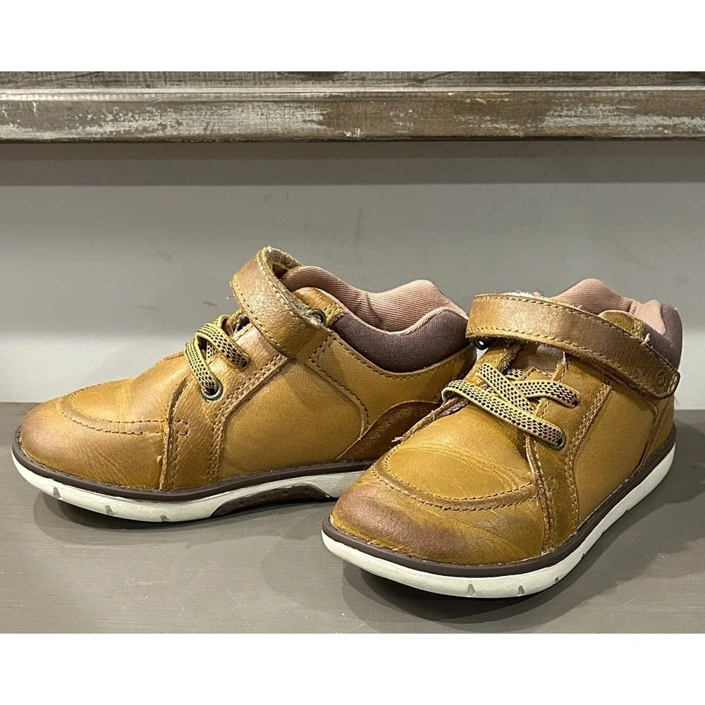Stride‎ Rite Boy's SRT Anders Fashion Boot, Honey Brown Size 9W Toddler